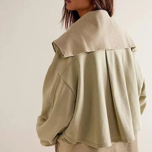 Free People Addison Zip Up Sweatshirt Jacket - NWOT - Picture 3 of 7